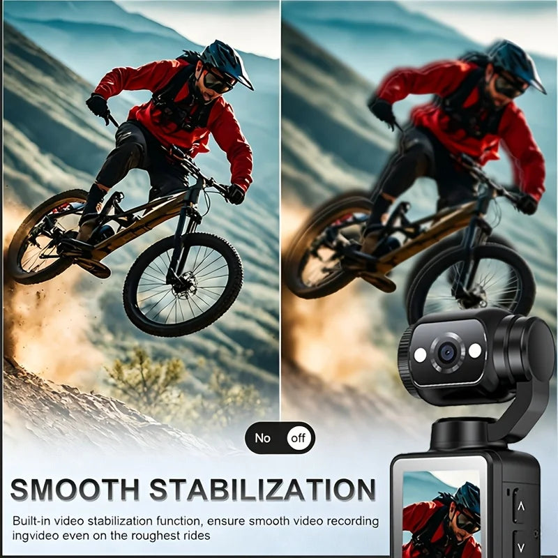 Ultra HD 4K Sports Camcorder with Flip Screen and 32GB Memory Card