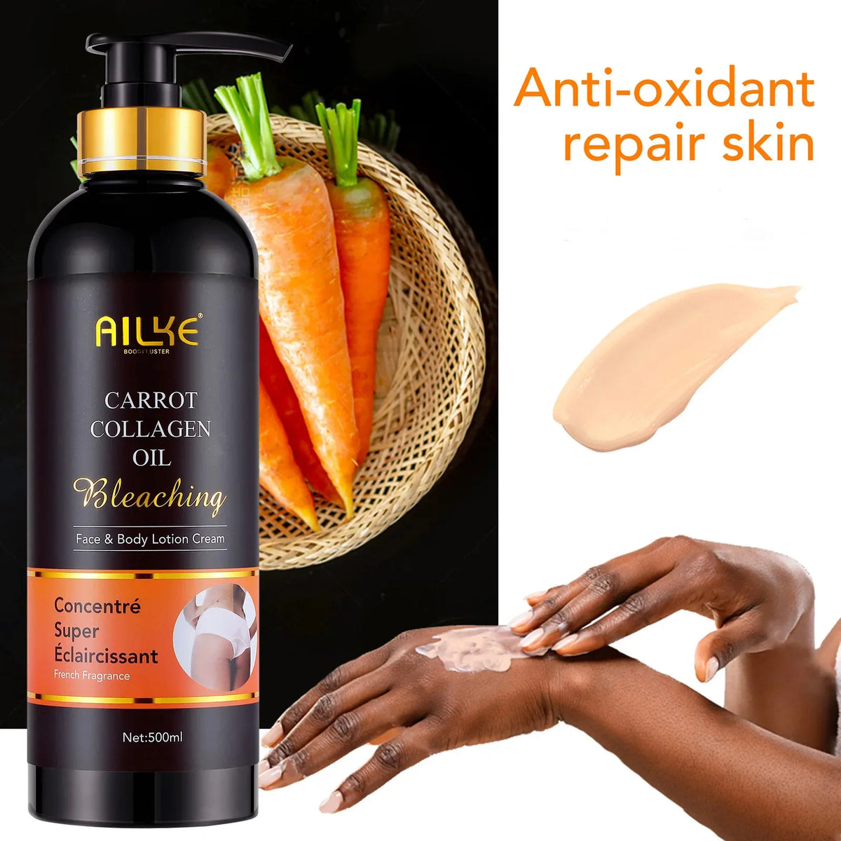 AILKE Collagen Whitening Kit, Skin Moisturizer, Hydration, Remove Dark Spots, Sun Spots, Freckles, Melanin, Even Skin Tone