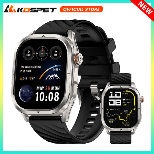 2025 KOSPET Magic P10 GPS Smartwatch for Men Dual Band GNSS AMOLED IP69K