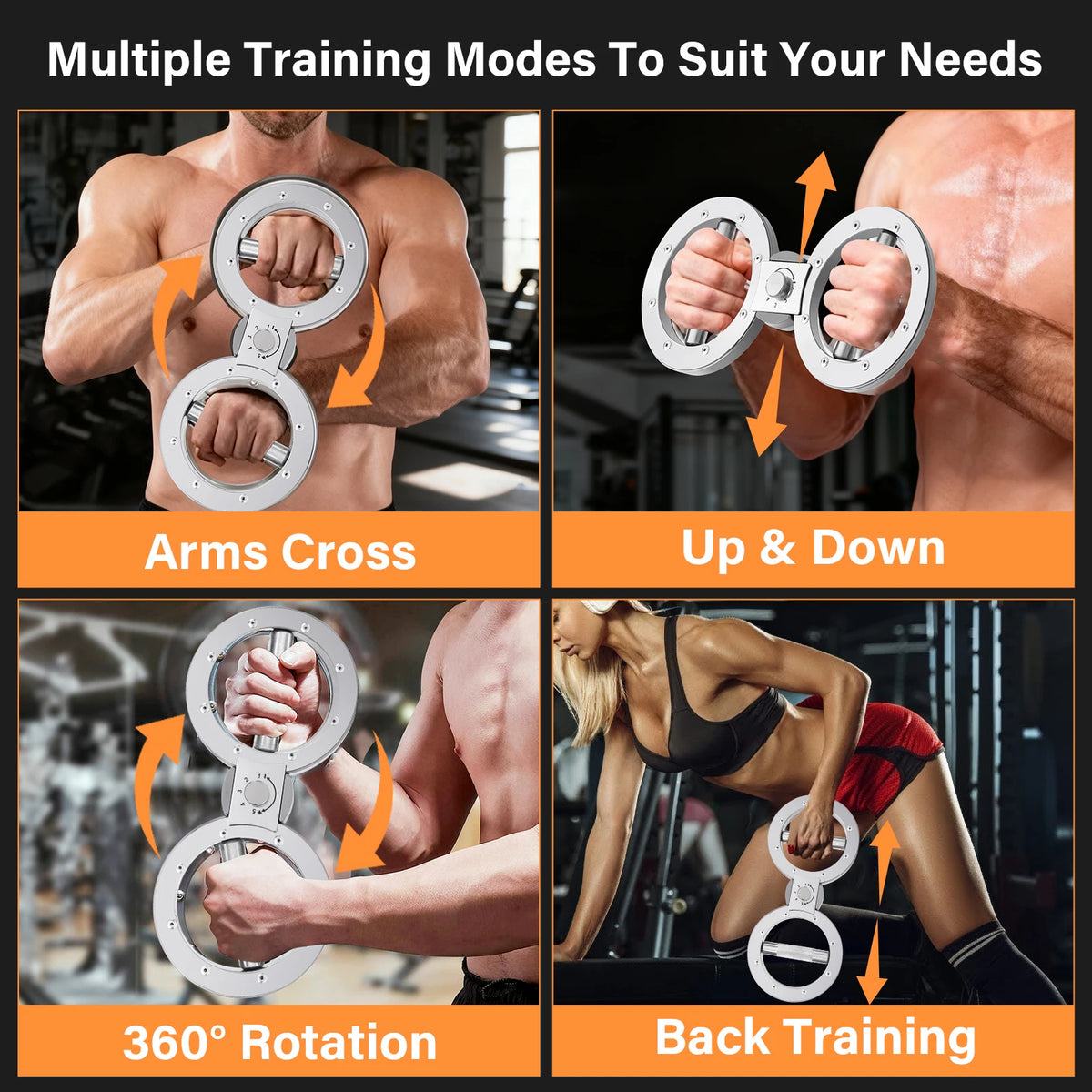 Rotator Machine Multifunctional Grip Strength Trainer 8 to 15 Pounds Adjustable Forearm Exerciser