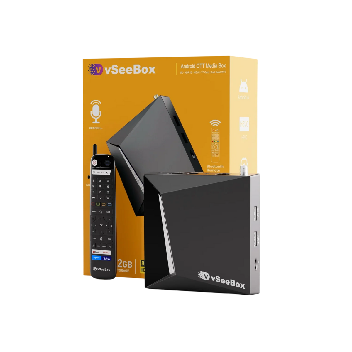 VseeBox V6 Pro Android 14 8K Ultra HD Voice Control TV Box