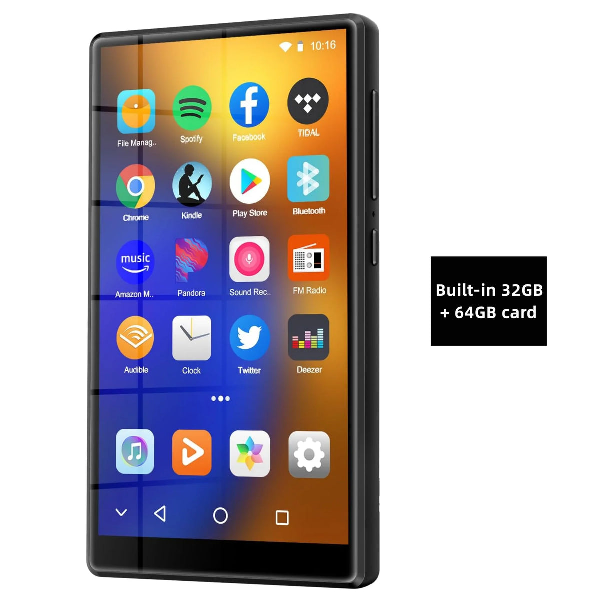 Android 13 MP3 Player 4.7 Inch 1080P Bluetooth WiFi 32GB 96GB 1TB