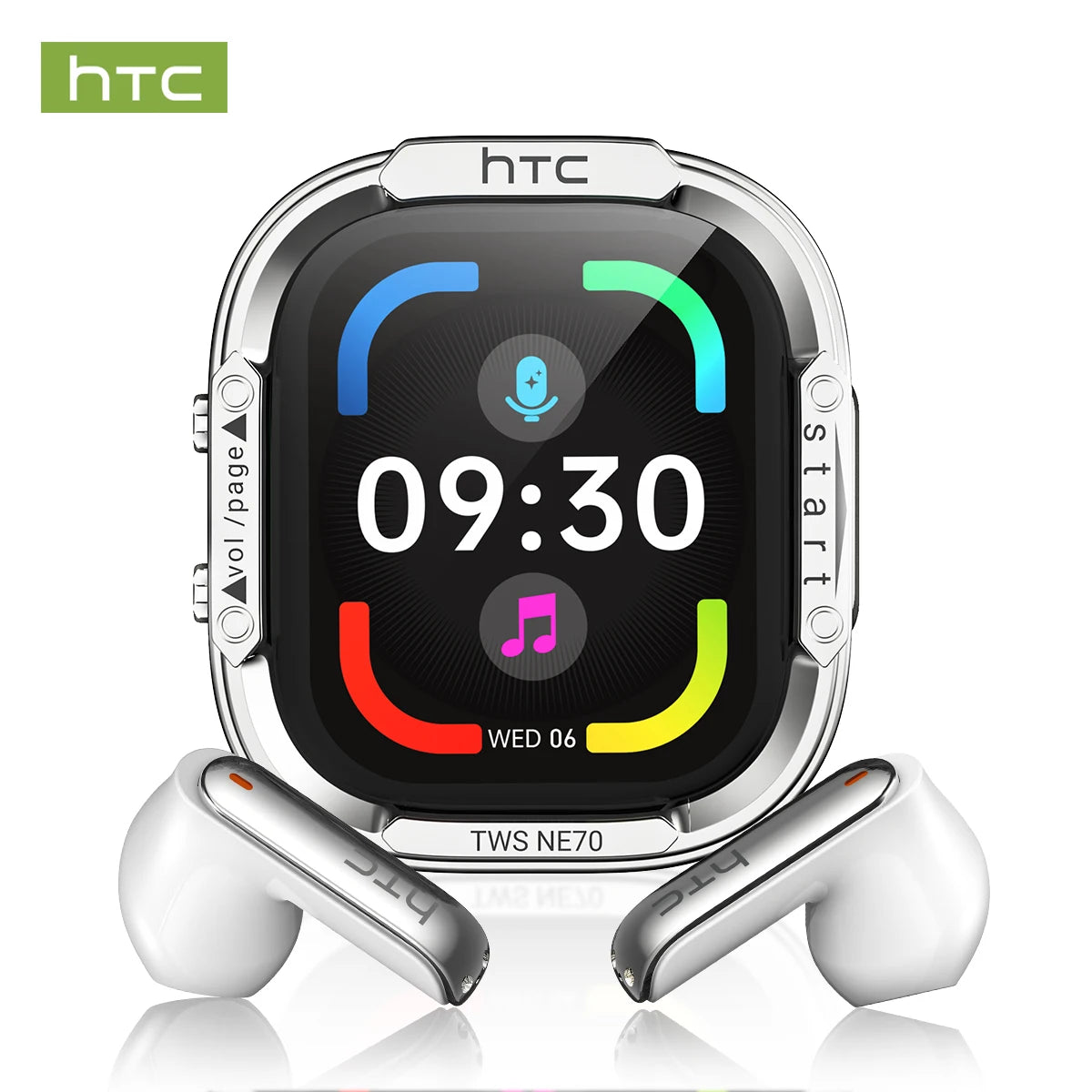 HTC NE70 Wireless Bluetooth Earbuds With AI Translator And 30 Hour Battery Life