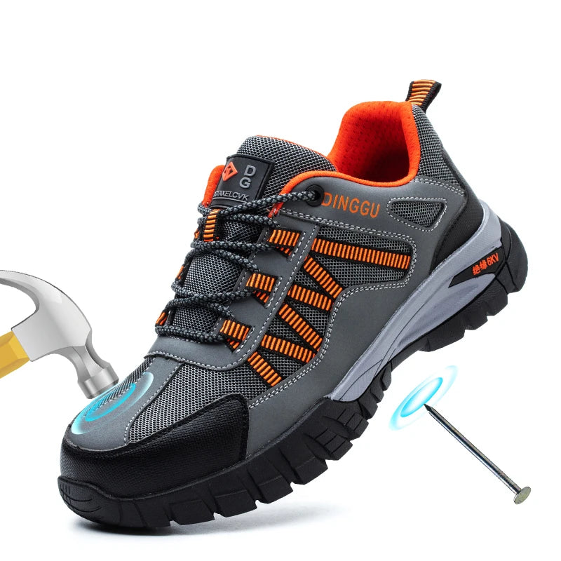 Steel Toe Work Boots for Men and Women with Puncture Resistant Sole