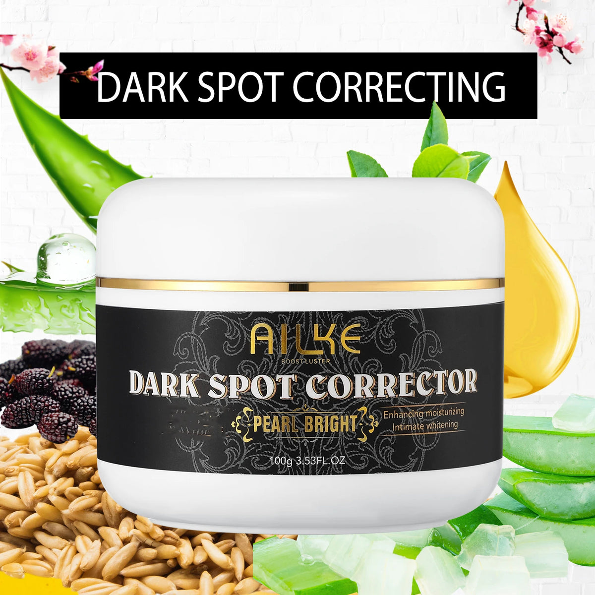 AILKE Collagen Whitening Kit, Skin Moisturizer, Hydration, Remove Dark Spots, Sun Spots, Freckles, Melanin, Even Skin Tone