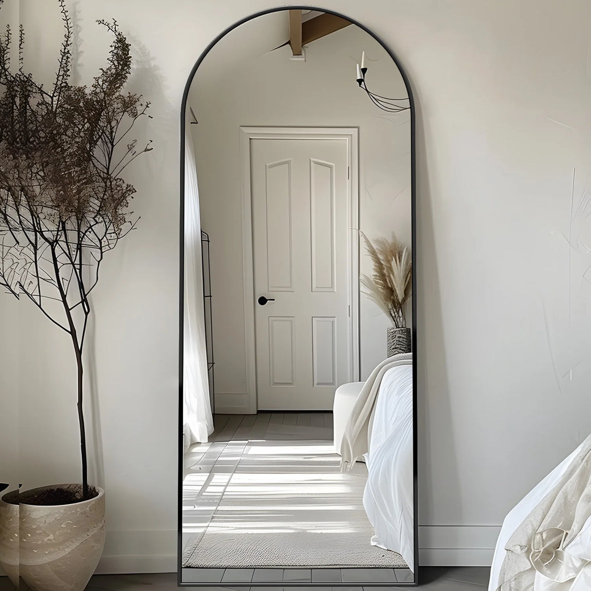 Full Length Floor Mirror 58 Inch Oversized Body Mirror With Stand