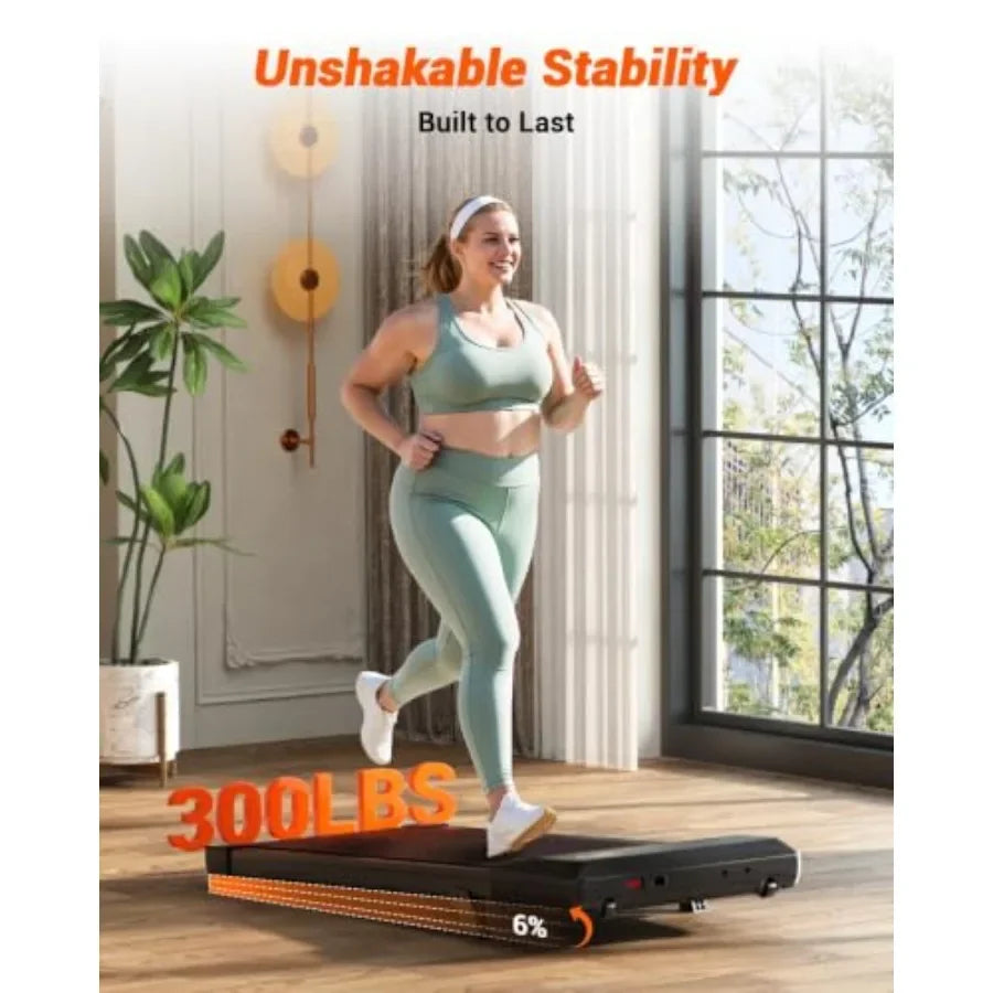 Under Desk Treadmill with 6 Level Incline and 300 Pound Capacity