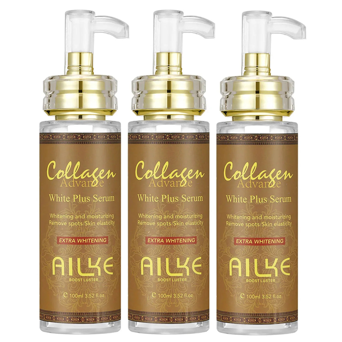 AILKE Collagen Whitening Kit, Skin Moisturizer, Hydration, Remove Dark Spots, Sun Spots, Freckles, Melanin, Even Skin Tone