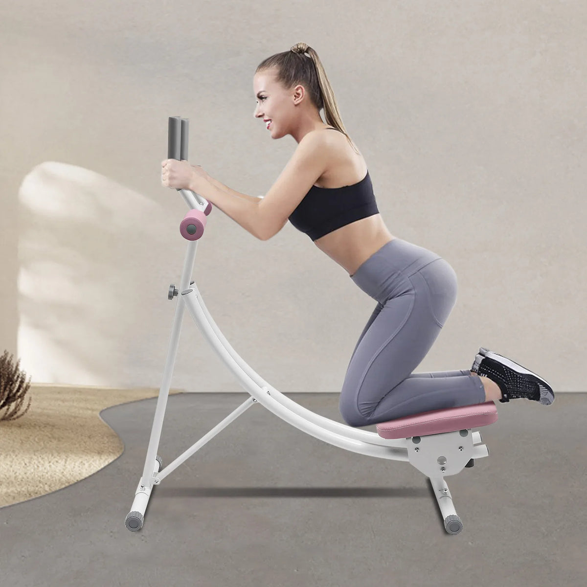 Adjustable Foldable Ab Workout Machine for Home Gym 330 Lb Capacity