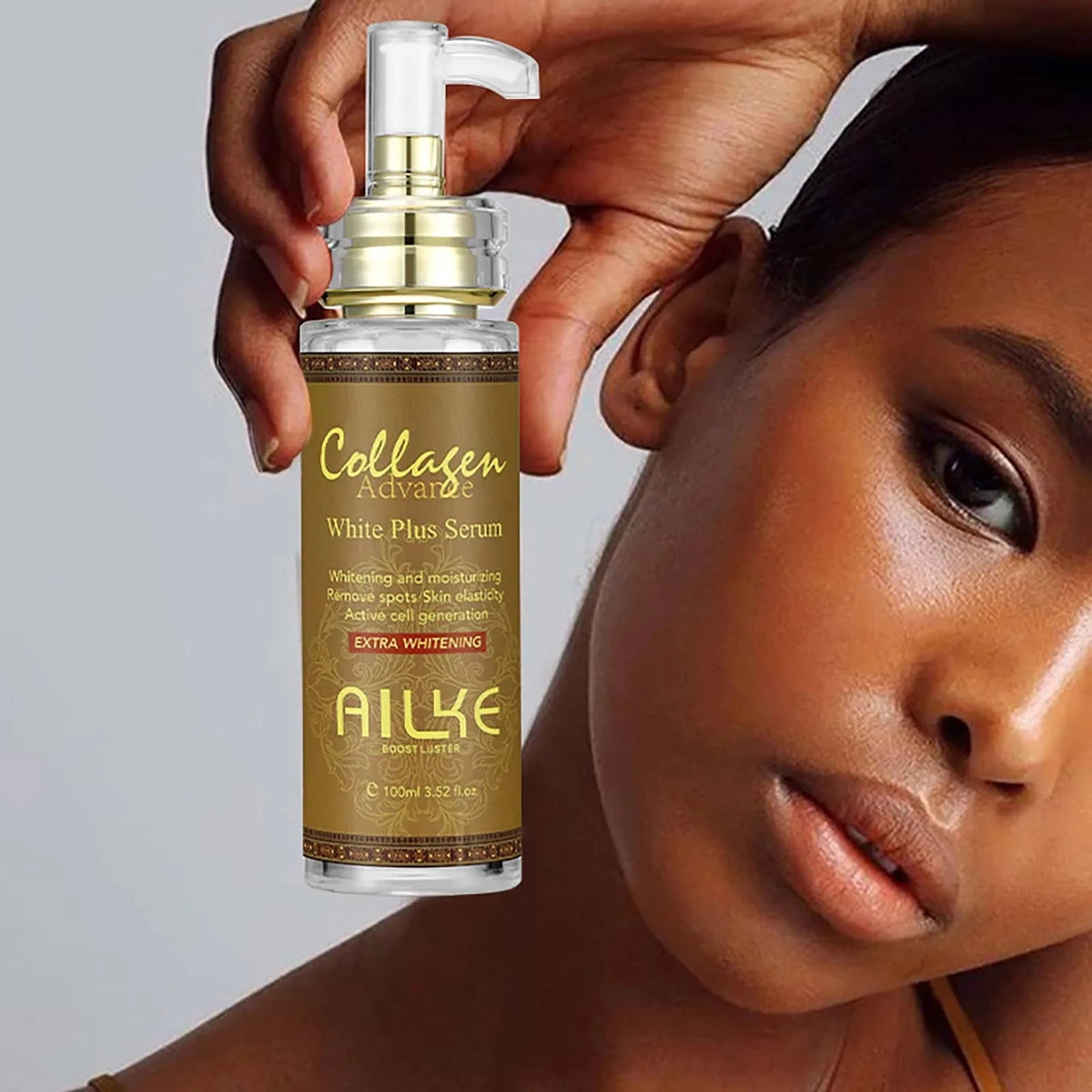 AILKE Collagen Whitening Kit, Skin Moisturizer, Hydration, Remove Dark Spots, Sun Spots, Freckles, Melanin, Even Skin Tone