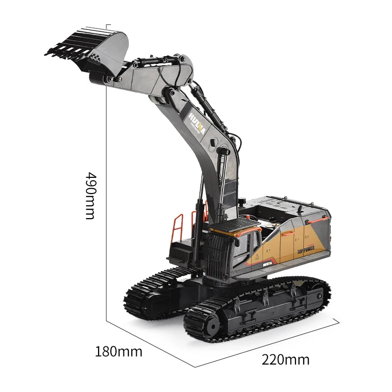 HUINA 1592 1:14 Scale RC Excavator 22 Channel Remote Control Crawler