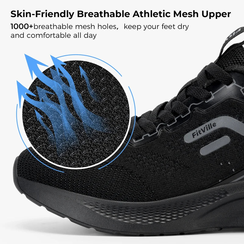 Mens Wide Running Sneakers for Swollen Feet Breathable Lightweight Shoes