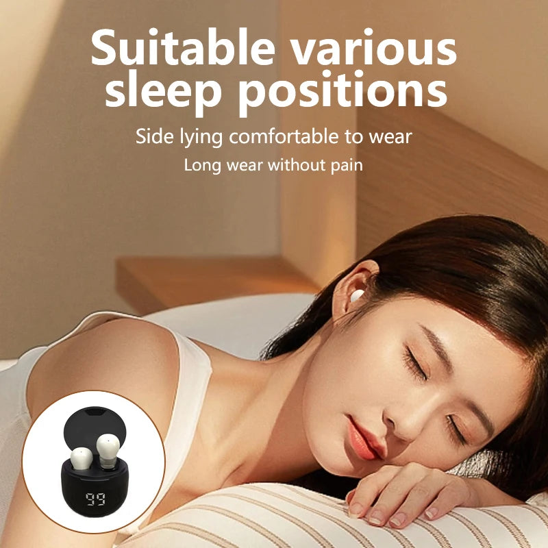 Wireless Bluetooth Sleep Earbuds With Noise Cancellation And Microphone