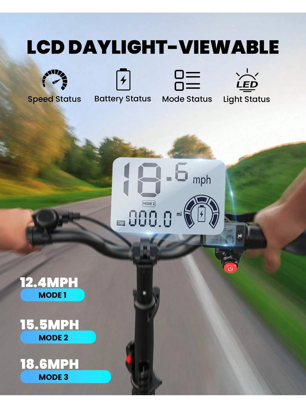 GYROSHOES 650W Adult Electric Scooter With Seat 36V 10.4Ah Battery 25 Miles Range 14 Inch Wheel Foldable E Scooter Dual Suspension UL2272 Certified Commuter E-Scooter With Basket LED Display Dual Disc Brake Load 265lbs