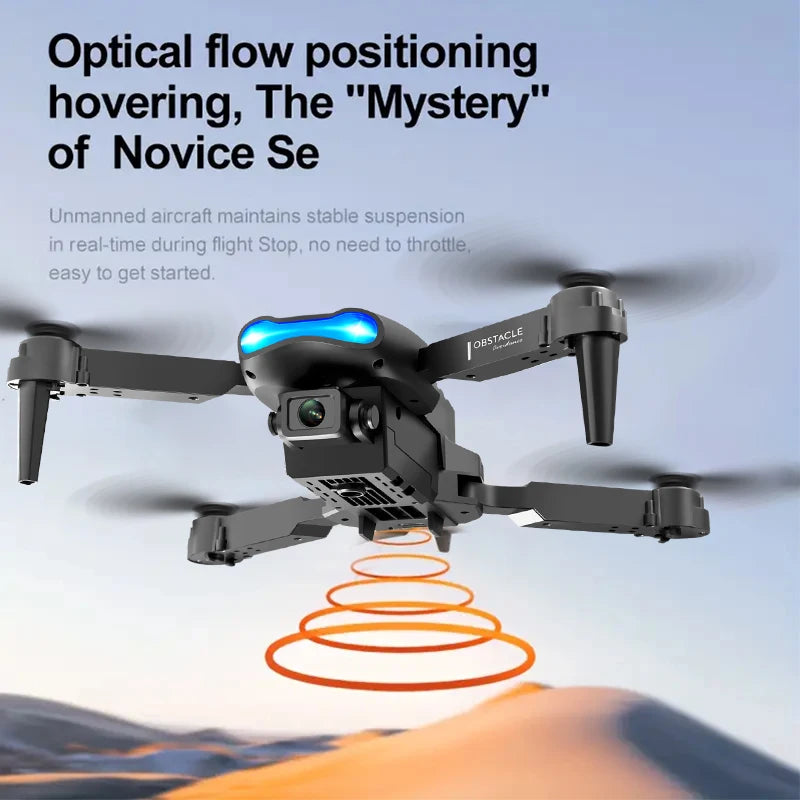 Foldable FPV Drone with Dual Camera, Optical Flow Hover for Beginners