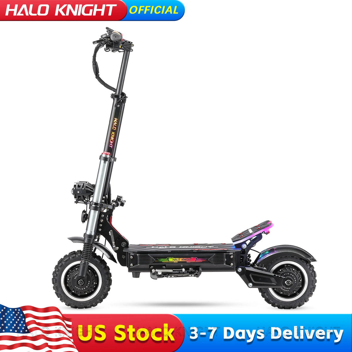 HALO KNIGHT T107Pro Adult Electric Scooter Dual Motor 60V 6000W 38.4Ah 95KM/H Professional E Scooter Off Road Powerful E-scooter