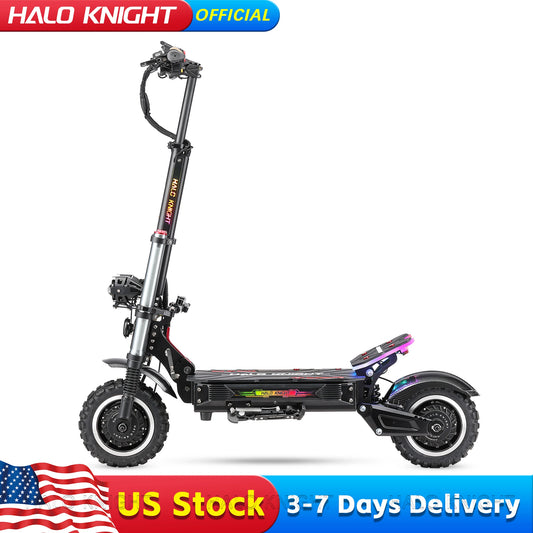 HALO KNIGHT T107Pro Adult Electric Scooter Dual Motor 60V 6000W 38.4Ah 95KM/H Professional E Scooter Off Road Powerful E-scooter