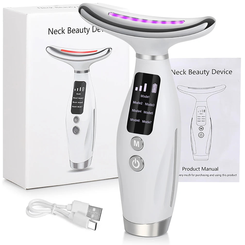 LED V Face Lift Massage with 7 Colors Pormote Skin Tightening Rejuvenation 3 Model Adjust Beauty Repair Skin Household Use