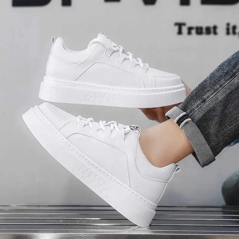 Mens Lightweight Lace Up Low Top Soft Sole Board Shoes