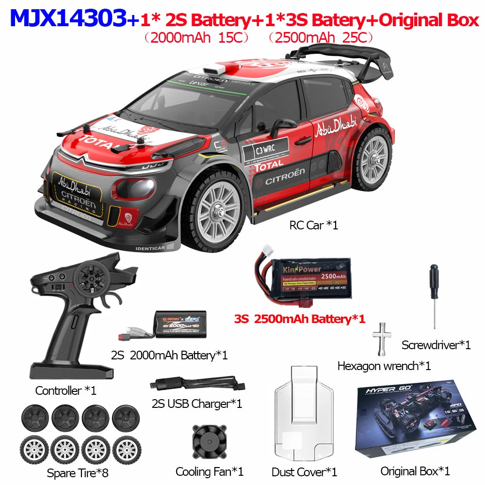 MJX Hyper Go 14304 RC Drift Car With Gyroscope High Speed Volkswagen Toy
