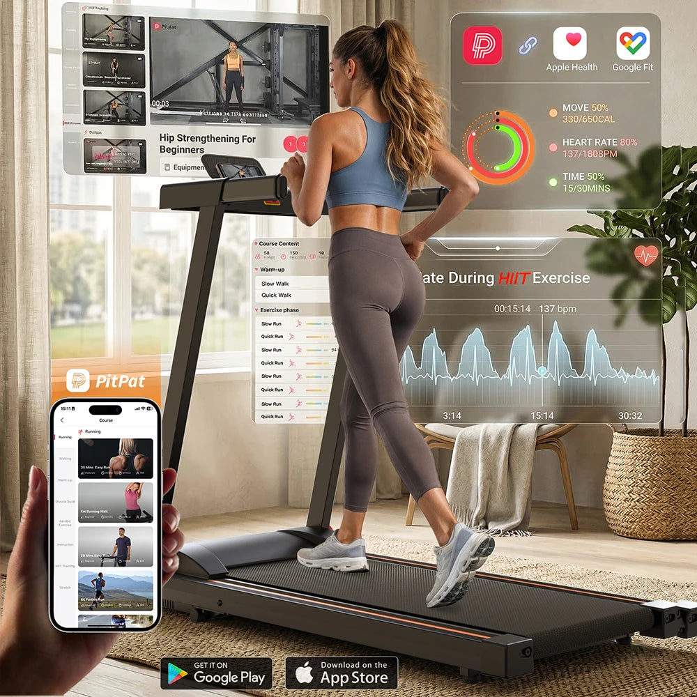 4 In 1 Folding Treadmill With Incline Bluetooth 3HP 300 Pound Capacity