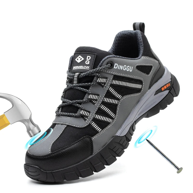 Steel Toe Work Boots for Men and Women with Puncture Resistant Sole