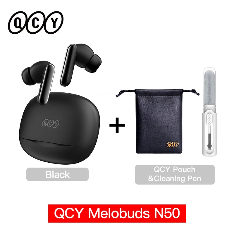QCY Melobuds N50 ANC Wireless Earphone 4 Modes Active Noise Cancellation Headset AI Clear Call Earbuds Bluetooth 5.4 Headphone