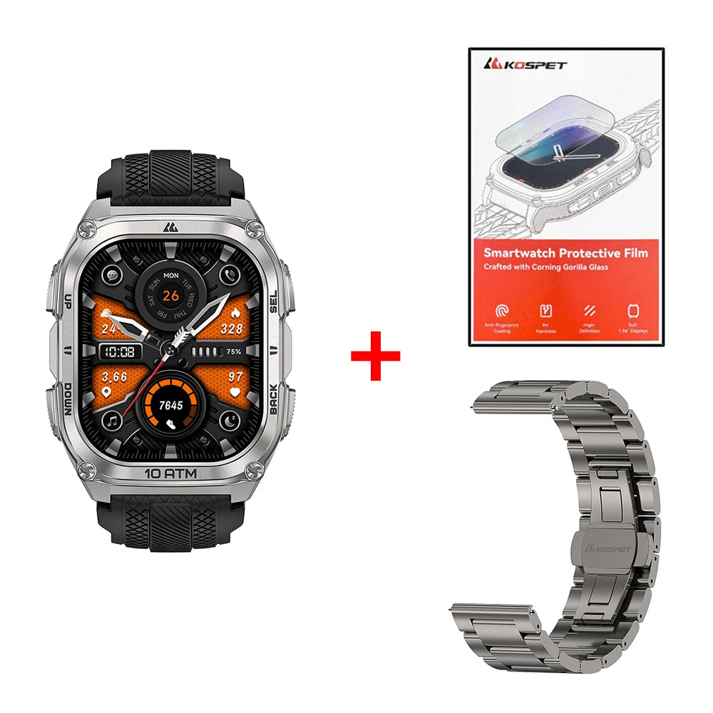KOSPET Tank M4 Smartwatch With GPS, Offline Maps And 10ATM Waterproofing